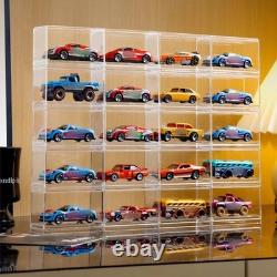 Acrylic Display Case Organizer for 1/64 Scale Diecast Model Car Storage Box