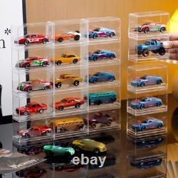 Acrylic Display Case Organizer for 1/64 Scale Diecast Model Car Storage Box