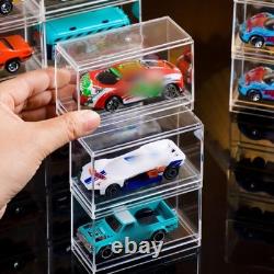 Acrylic Display Case Organizer for 1/64 Scale Diecast Model Car Storage Box