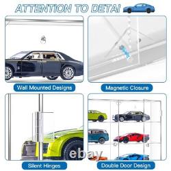 Acrylic Display Case for 1/24 Scale Diecast Storage, 4 Levels 8 Slots Cars Sh