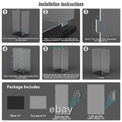 Acrylic Display Case for Large Collectibles, 29 inch Tall Clear Display Box f