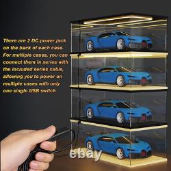 Acrylic Display Case with LED Light, Large Display Case for 1/8 Scale
