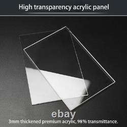 Acrylic Display Case with LED Light, Large Display Case for 1/8 Scale