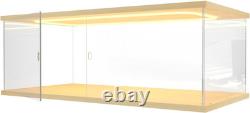 Acrylic Display Case with LED Light, Large Display Case for 1/8 Scale