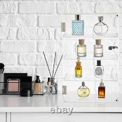 Acrylic Display Case with Lock Key 11.8 x 5.9 x 18.9 Inch Removable 4 Tier