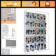Acrylic Display Case With Mirrored Back 5 Tier Dust-proof Organizer For Mini F