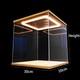 Acrylic Display Case With Ring Led Lights For Action Figure Car Models And Doll