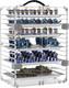 Acrylic Miniature Display Case With 6 Metal Trays And Magnetic Door