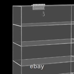 Acrylic Toy Car Display Case Clear Display Box Wall Mounted Toy Display Shelf US