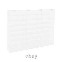 Acrylic Toy Car Display Case Clear Display Box Wall Mounted Toy Display Shelf US