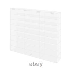 Acrylic Toy Car Display Case Clear Display Box Wall Mounted Toy Display Shelf US