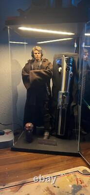 Action Figure Display Case 16x14 Figurine Acrylic LED Diecast Collectibles Box