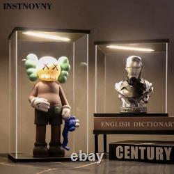 Action Figure Display Case 16x14 Figurine Acrylic LED Diecast Collectibles Box