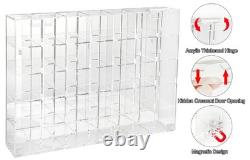 Adjustable Acrylic Display Case Wall or Desktop 35 Room Storage Collectibles