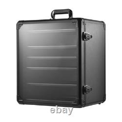 Alu Miniature Storage Case, Miniatures Carrying Case with 6 Magnetic Metal Trays
