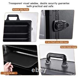 Alu Miniature Storage Case, Miniatures Carrying Case with 6 Magnetic Metal Trays