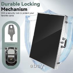 Aluminum Display Case Large Silver Trading Card Jewelry Collection Show Storage