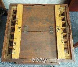 Antique 1880s J. P. COATS Country Store THREAD Spools ROTATING DISPLAY CABINET