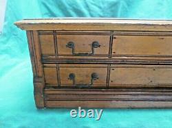 Antique 2 Drawer Spool Store Display Cabinet 6 Cord Cotton Thread