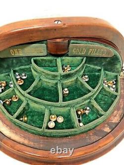 Antique Advertising Counter Top General Store Collar Stud Display Case King