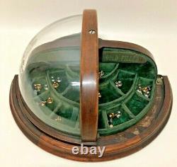 Antique Advertising Counter Top General Store Collar Stud Display Case King