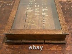 Antique Advertising Counter Top General Store Oak Display Case Zeno Chewing Gum