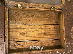 Antique Advertising Counter Top General Store Oak Display Case Zeno Chewing Gum