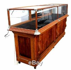 Antique American Oak Country Store Display Case, C. V. Hill & Co. & Joseph Knittel