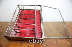 Antique Auerbach & Sons Candy Showcase General Store Glass Display Case Cabinet