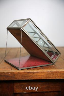 Antique Auerbach & Sons Candy Showcase General Store Glass Display Case Cabinet