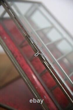 Antique Auerbach & Sons Candy Showcase General Store Glass Display Case Cabinet