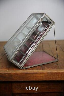 Antique Auerbach & Sons Candy Showcase General Store Glass Display Case Cabinet