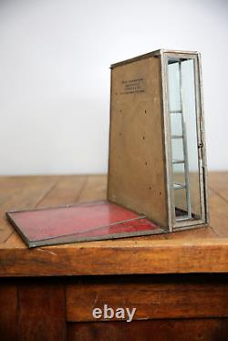 Antique Auerbach & Sons Candy Showcase General Store Glass Display Case Cabinet