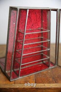 Antique Auerbach & Sons Candy Showcase General Store Glass Display Case Cabinet