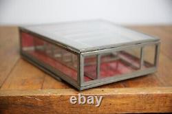 Antique Auerbach & Sons Candy Showcase General Store Glass Display Case Cabinet