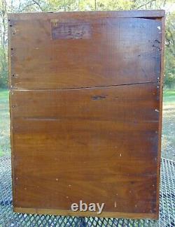 Antique Beldings Silk Thread Oak Spool Cabinet Store Display