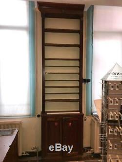 Antique Belgian Pharmacy/Drug Store Shelving, Counters, Bookcases/Display Cases