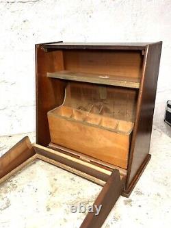 Antique C. 1890s Maximum Combs General Store Display Case Slant Front Advertising