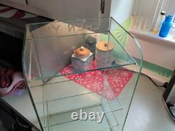 Antique Chen Yu Richard Hudnut Glass Store Display Case Cabinet Cosmetic Makeup