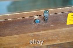 Antique Countertop Display Case Knife Jewelry Box Vintage Wood Glass Box Vintage