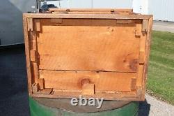 Antique Country Store Vintage c. 1900 Clark's 6 Drawer Oak Spool Cabinet Display