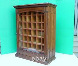 Antique DIAMOND DYES Oak Store Counter Display Pigeon Hole Cabinet NO ADV TIN