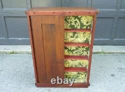 Antique DIAMOND DYES Oak Store Counter Display Pigeon Hole Cabinet NO ADV TIN