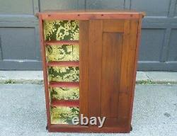 Antique DIAMOND DYES Oak Store Counter Display Pigeon Hole Cabinet NO ADV TIN