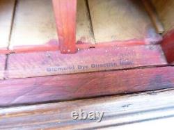 Antique DIAMOND DYES Oak Store Counter Display Pigeon Hole Cabinet NO ADV TIN