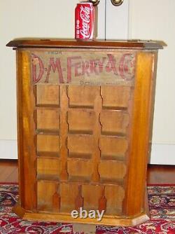 Antique D. M. Ferry country store seed display case & product-15640