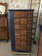 Antique Hardware Store Rotating Nut And Bolt Cabinet