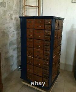 Antique Hardware Store Rotating Nut and Bolt cabinet