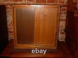 Antique J. S. FRY Chocolates store display case-reverse etched glass=====15941