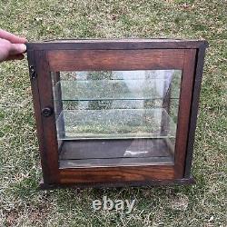 Antique Keen Kutter Store Display Cabinet Case Oak E. C. Simmons Advertising Rare